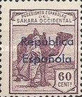 Issue of 1924 Overprinted "Republica - Espanola" - Horizontally — 60C, violet