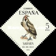 Stamp Day - Birds — 5Pta, multicoloured, Torgos tracheliotus
