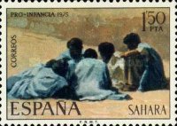 Child Welfare - Paintings — 1.50Pta, multicoloured