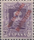 King Alfonso XII - Spanish Postage Stamps "CORREO ESPANOL - MARRUECOS" - See Also No. 49-62 — 20C, violet