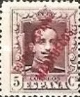 Overprinted "CORREO ESPANOL MARRUECOS" - Blue Control Number on Back — 5C, rose