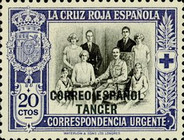 Special Delivery Stamp - Overprinted "CORREO ESPANOL - TANGER" — 20C, blue/black