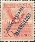Special Delivery - Spanish Postage Stamp Overprinted "CORREO ESPANOL - TANGER" — 20C, brick-red