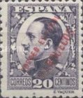 King Alfonso XIII - Spanish Postage Stamps Overprinted "CORREO ESPANOL - MARRUECOS" — 20C, violet