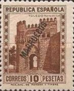 Spanish Postage Stamps Overprinted "MARRUECOS" — 10Pta, brown