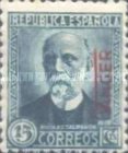Spanish Postage Stamps Overprinted "TANGER" Vetically — 15C, bluish green