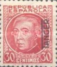 Spanish Postage Stamps Overprinted "TANGER" Vetically — 30C, rose red