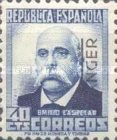 Spanish Postage Stamps Overprinted "TANGER" Vetically — 40C, dark brown