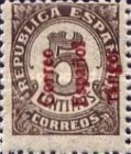 Spanish Postage Stamps Overprinted "Correo - Espanol - Tanger" — 5C, dark brown