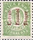 Spanish Postage Stamps Overprinted "Correo - Espanol - Tanger" — 10C, yellowish green
