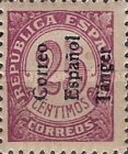 Spanish Postage Stamps Overprinted "Correo - Espanol - Tanger" — 25C, purple