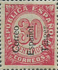 Spanish Postage Stamps Overprinted "Correo - Espanol - Tanger" — 30C, carmine