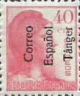Spanish Postage Stamps Overprinted "Correo - Espanol - Tanger" — 40C, carmine red