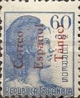 Spanish Postage Stamps Overprinted "Correo - Espanol - Tanger" — 60C, blue