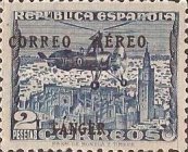 Airmail - Spanish Postage Stamps Overprinted "Correo Aéreo Tanger" — 2Pta, dark blue