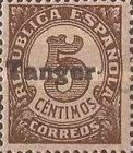 Spanish Postage Stamps Overprinted "Tanger" — 5C, dark brown