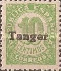Spanish Postage Stamps Overprinted "Tanger" — 10C, yellowish green