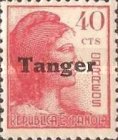 Spanish Postage Stamps Overprinted "Tanger" — 40C, carmine red
