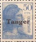 Spanish Postage Stamps Overprinted "Tanger" — 50C, blue