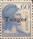 Spanish Postage Stamps Overprinted "Tanger" — 60C, blue