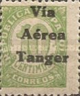 Airmail - Spanish Postage Stamps Overprinted "Via - Aerea - Tanger" — 10C, yellowish green