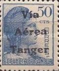 Airmail - Spanish Postage Stamps Overprinted "Via Aérea Tanger" - Not Issued Stamps — 50C, blue