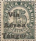 Airmail - Spanish Postage Stamps Overprinted "Via - Aerea - Tanger" — 15C, bluish green
