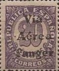 Airmail - Spanish Postage Stamps Overprinted "Via - Aerea - Tanger" — 20C, violet