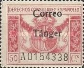Overprinted "CORREO Tánger" — 50C, dark rose, Perf: 11½
