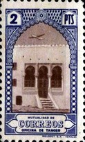 Beneficient Stamps 1946 — 2Pta, ultramarine/violet brown