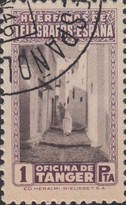 Beneficient Stamps 1947 — 1Pta, Mauve/violet brown