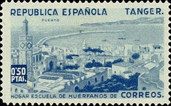 Beneficient Stamps 1937 — 0.50Pta, blue