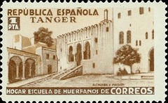 Beneficient Stamps 1937 — 1Pta, light brown