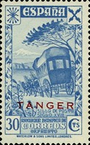 Beneficient Stamps 1943 - Historia del Correo — 30C, blue